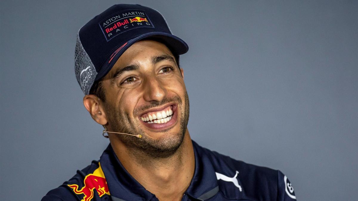 Daniel Ricciardo, durante una rueda de prensa