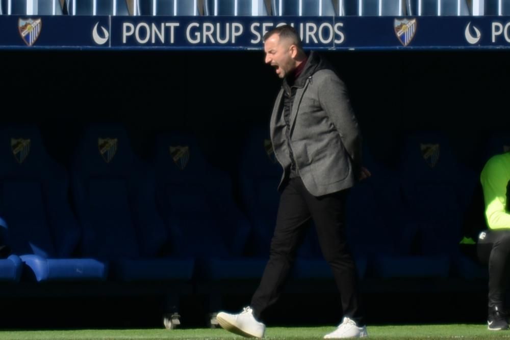 Partido de la Copa del Rey entre el Málaga CF y el Granada.