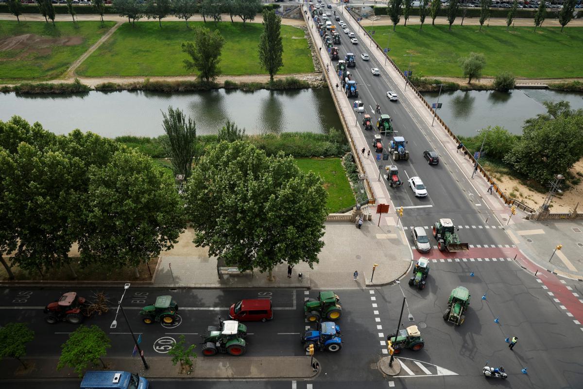 Tractorada en Lleida para pedir soluciones ante la sequía