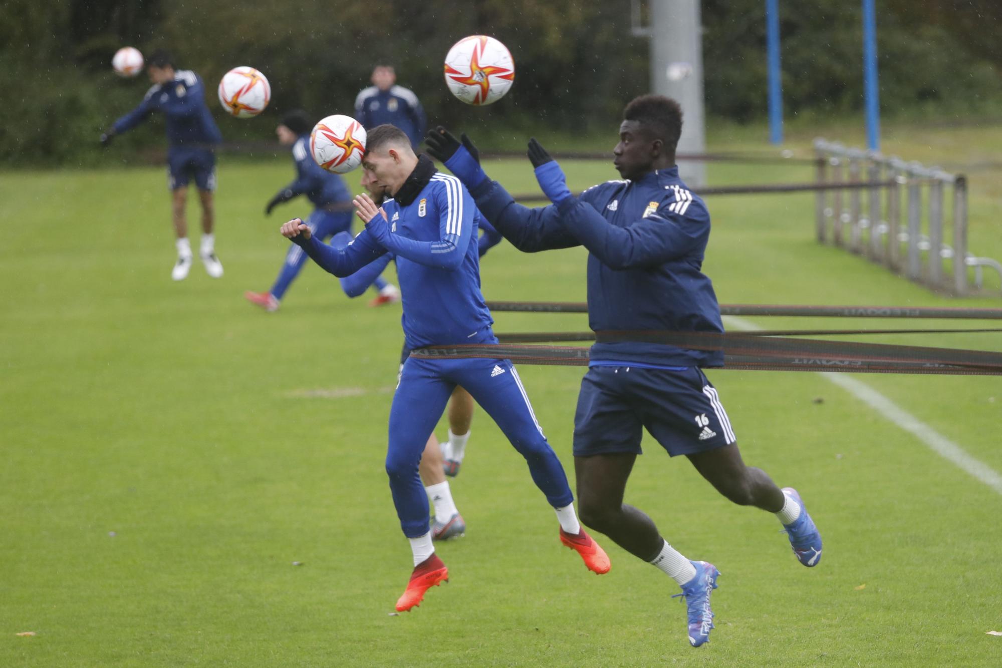 Las imágenes del entrenamiento del Oviedo