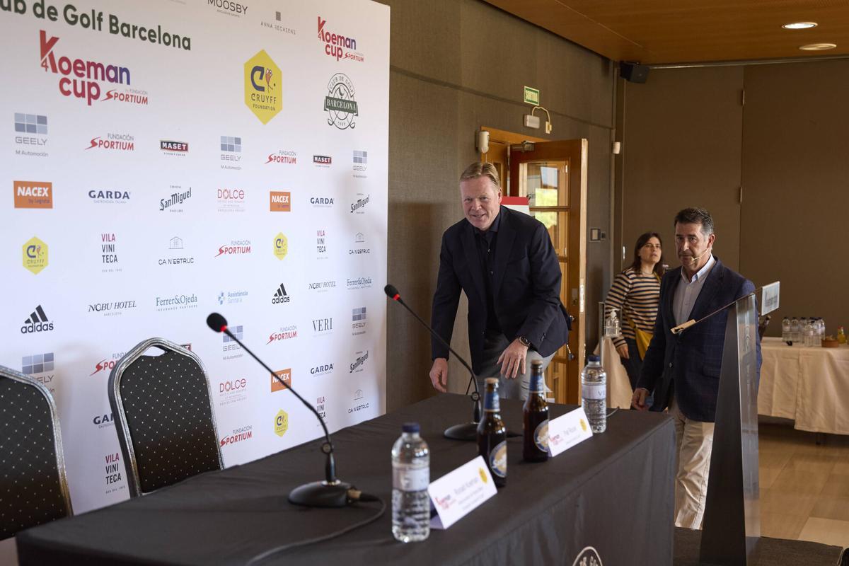 Presentación de la Koeman Cup en el Club de golf Barcelona de Sant 
Esteve Sesrovires.