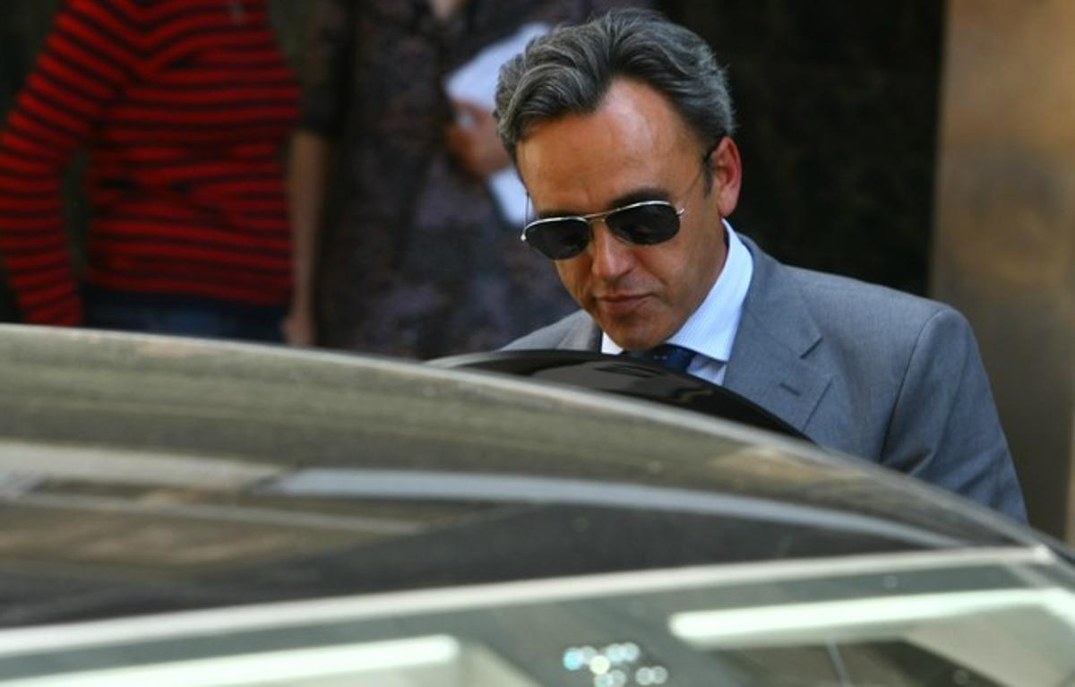Manuel Contreras, presidente del Grupo Azvi, tras declarar este martes en el caso de la presunta contabilidad B del PP.