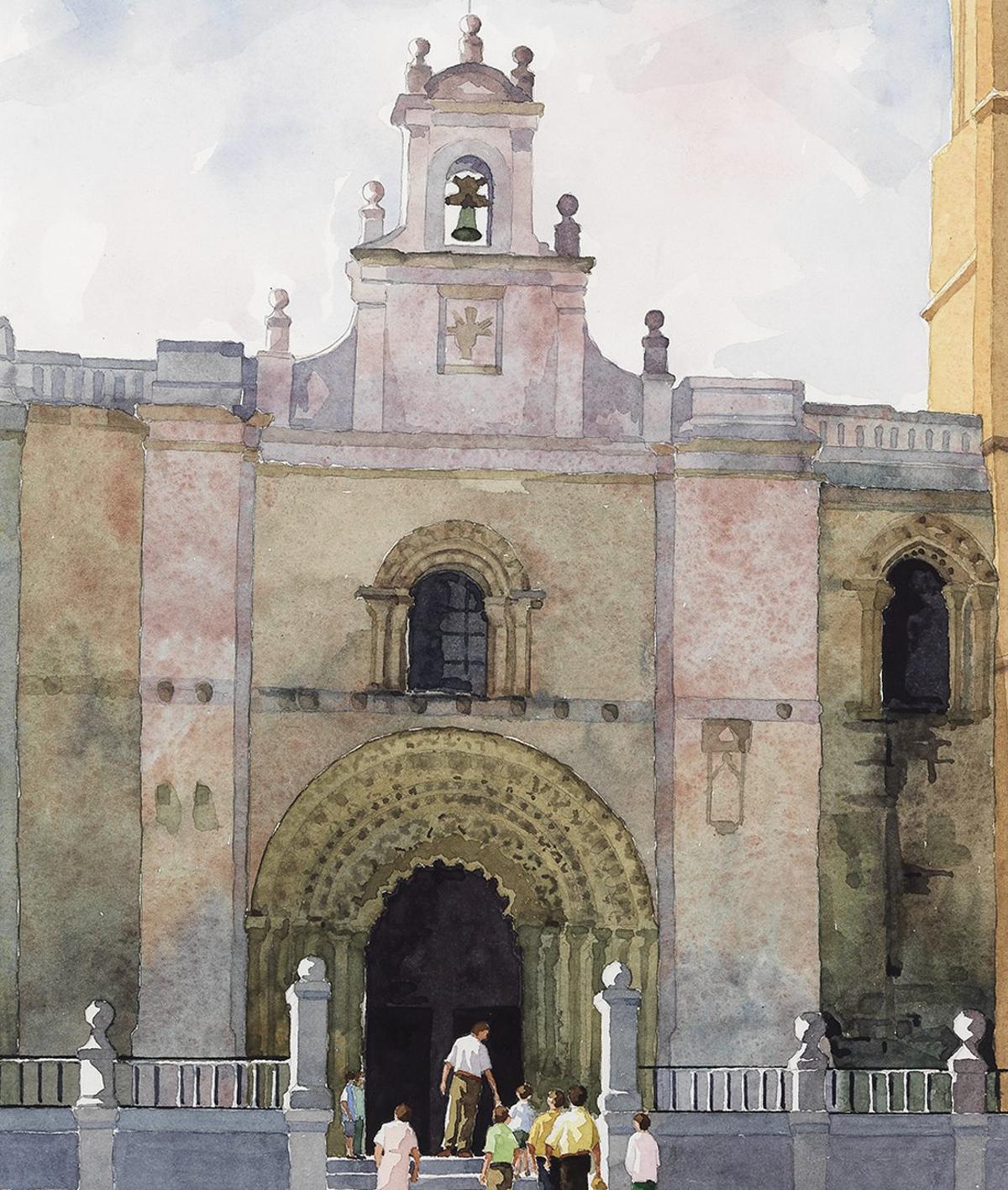 Puerta noroeste de la Colegiata de Toro. Acuarela. c.2010 Puerta noroeste de la Colegiata de Toro. Acuarela. c.2010