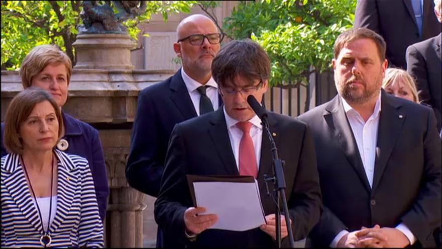 Vídeo / El Gobierno catalán anuncia el referéndum para el 1 de octubre