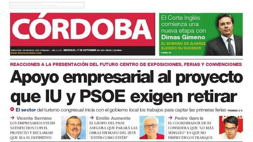 La portada de CÓRDOBA