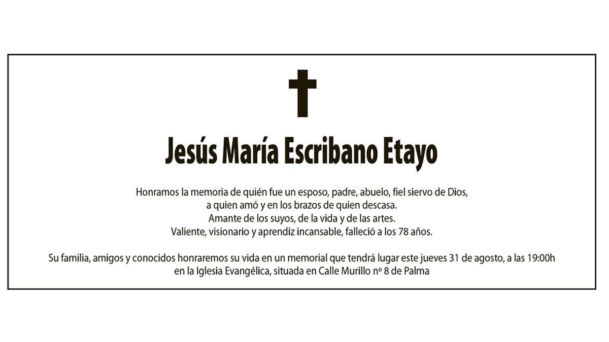Jesús María Escribano Etayo