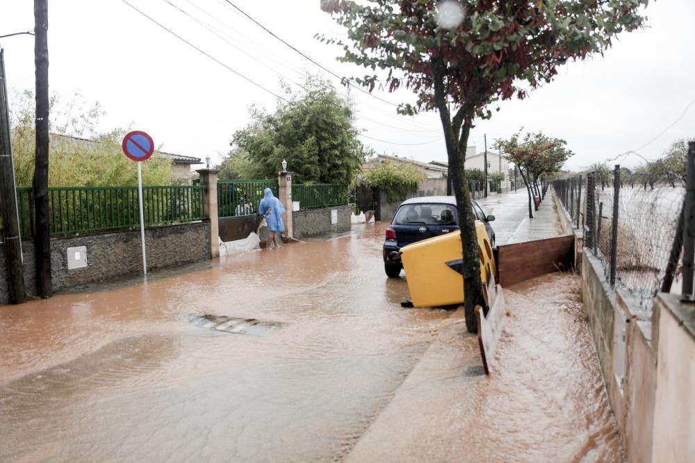 Son Sardina se inunda por las lluvias