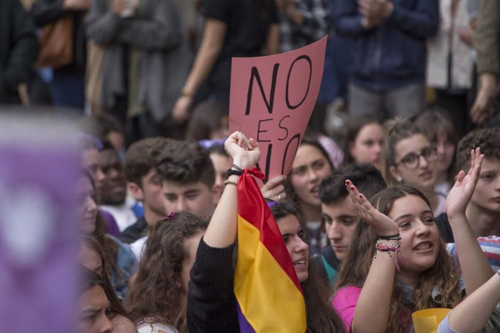 Manifestación en Oviedo.