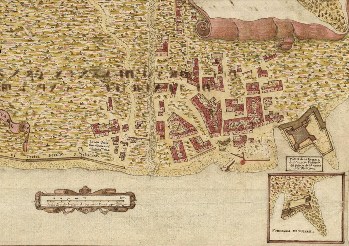 Plano de Santa Cruz durante el siglo XVI