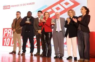 Os Premios 10 de Marzo de CCOO, en imaxes