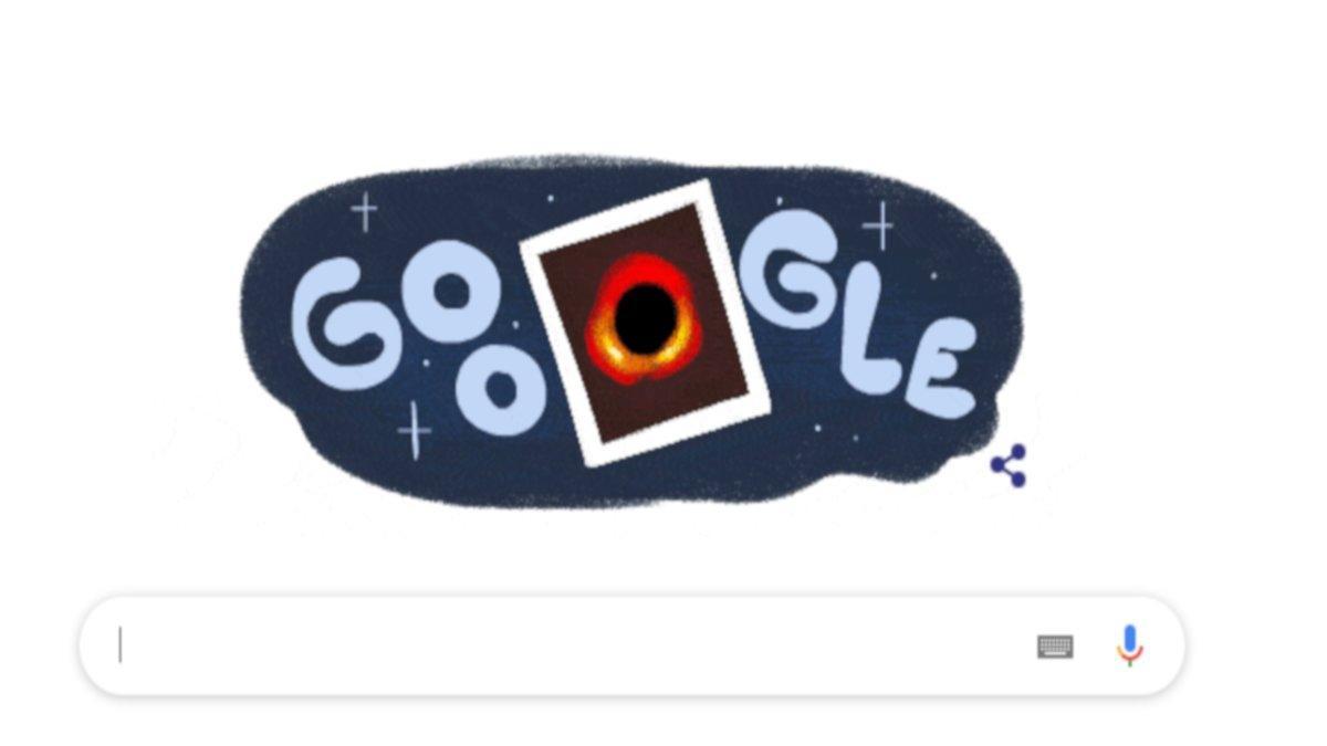 Google le dedica un gracioso doodle al agujero negro