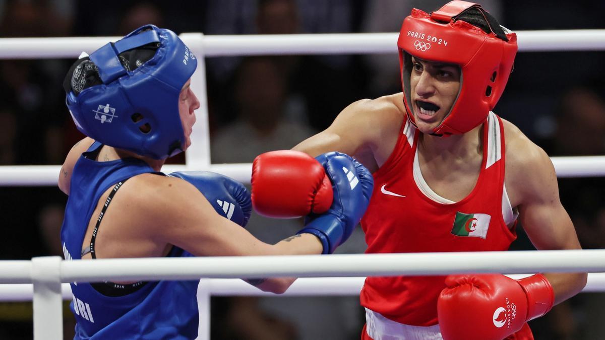 Combate de boxeo femenino en los últimos Juegos Olímpicos.