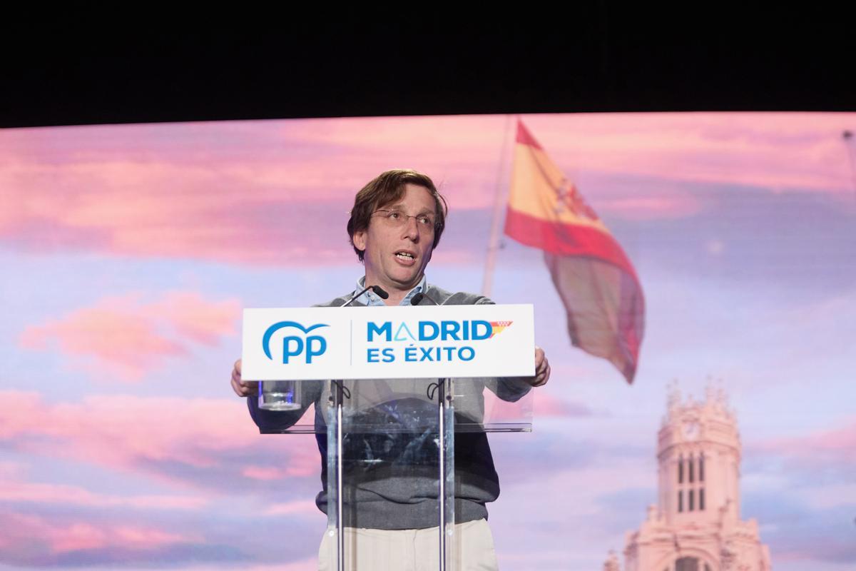 El alcalde de Madrid, José Luis Martínez-Almeida, participa en la clausura de la última jornada popular del PP regional, en el Centro Cultural de Sanchinarro