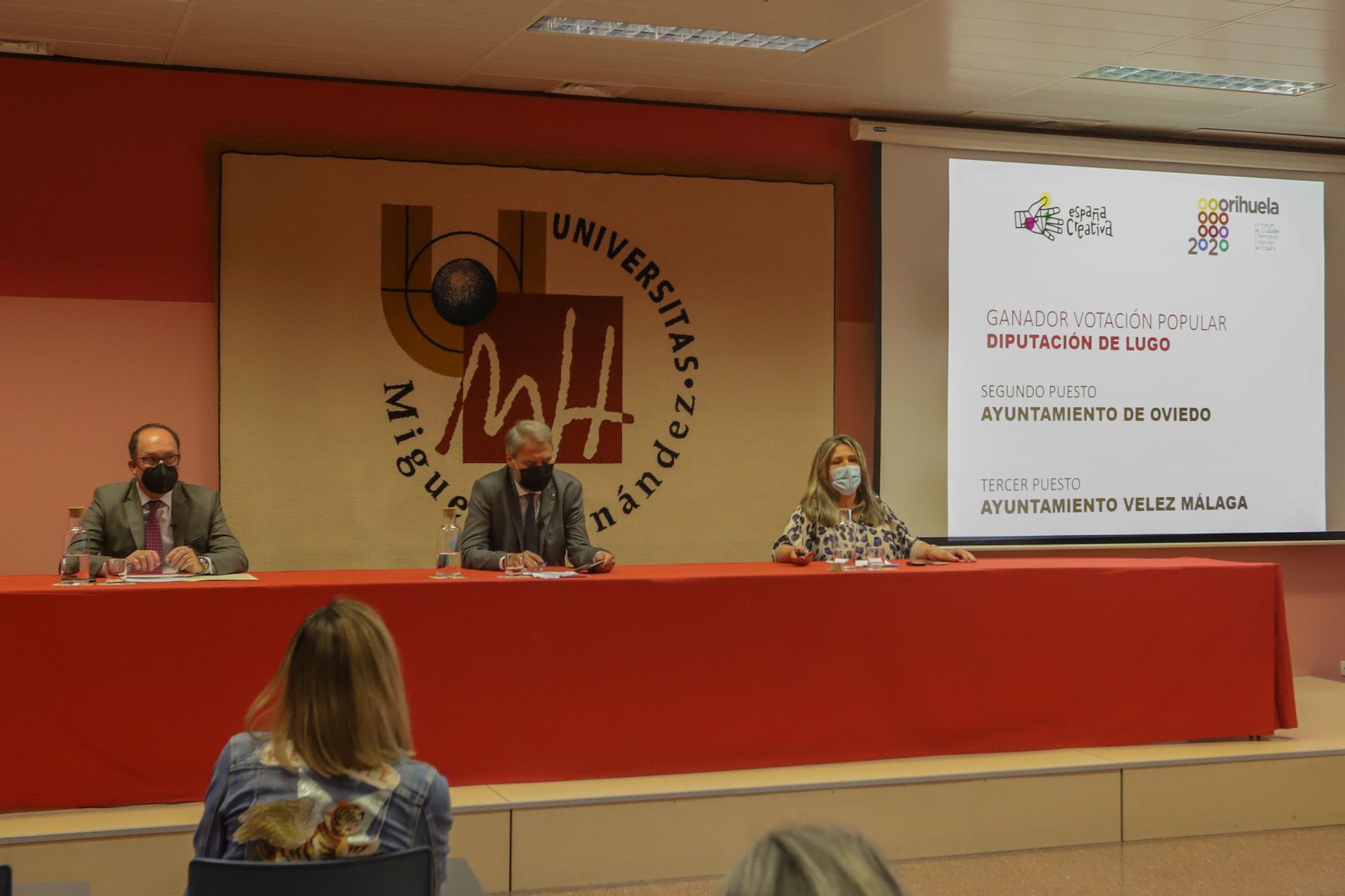 Presentación ganadores de la votación popular de la Copa España Creativa en Orihuela