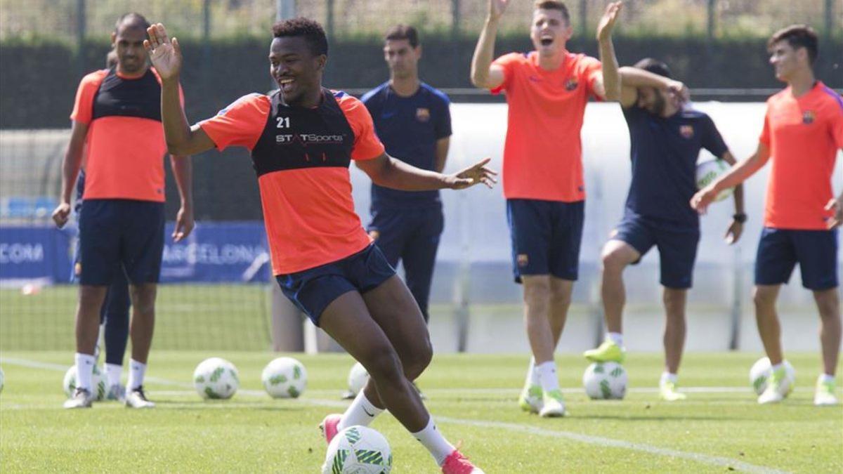 Kaptoum, en su etapa en el Barça B (2014 - 2018)