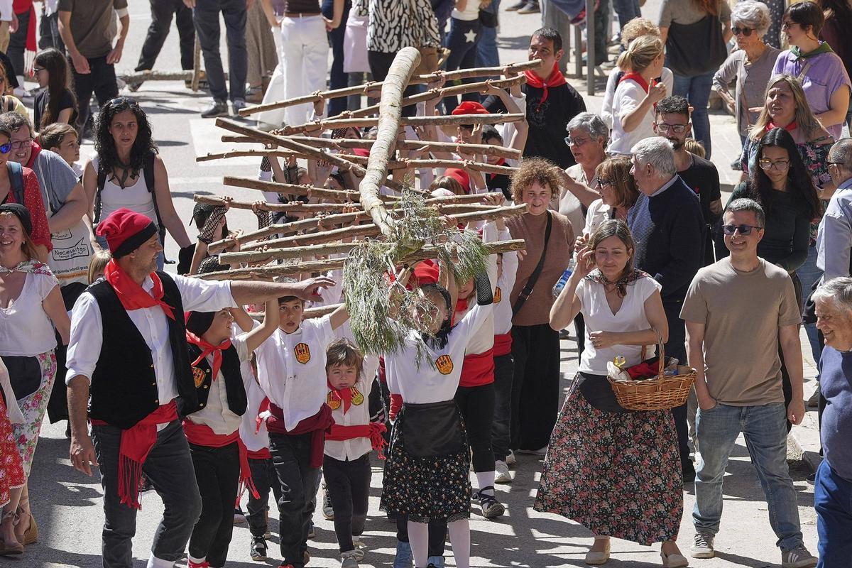 Les imatges de la plantada de l'arbre de Maig i del ball del Cornut de Cornellà del Terri Les imatges de la plantada de l'arbre de Maig i del ball del Cornut de Cornellà del Terri