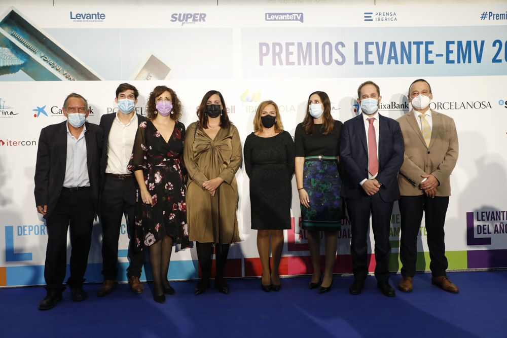 Photocall de los invitados a la gala de los Premios Levante-EMV 2021