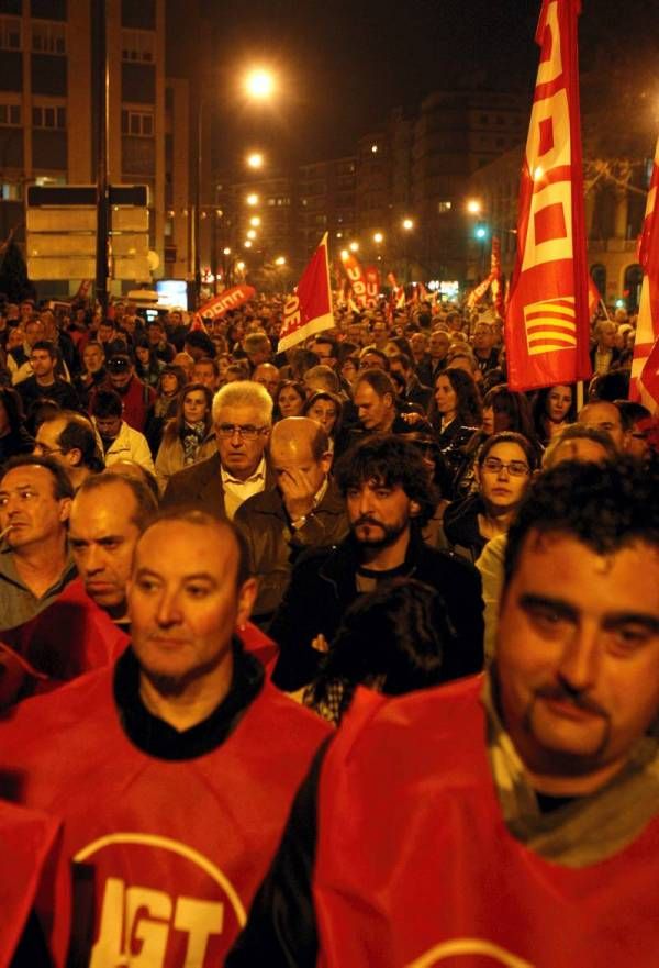 Nueva marcha contra los recortes del Gobierno en Zaragoza