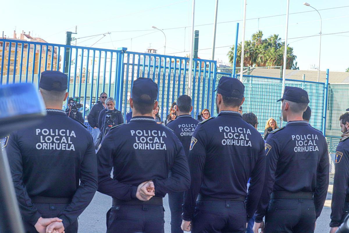 Agentes de la Policía Local de Orihuela.