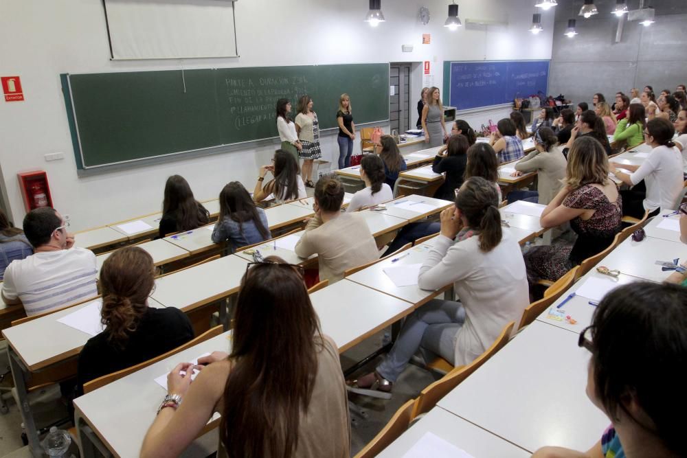 Aspirantes en uno de los tribunales de Cartagena