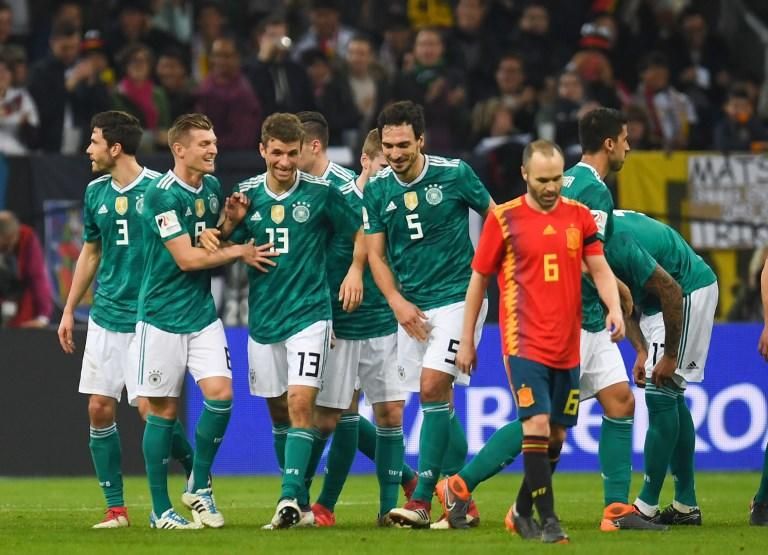 El partido Alemania - España, en imágenes