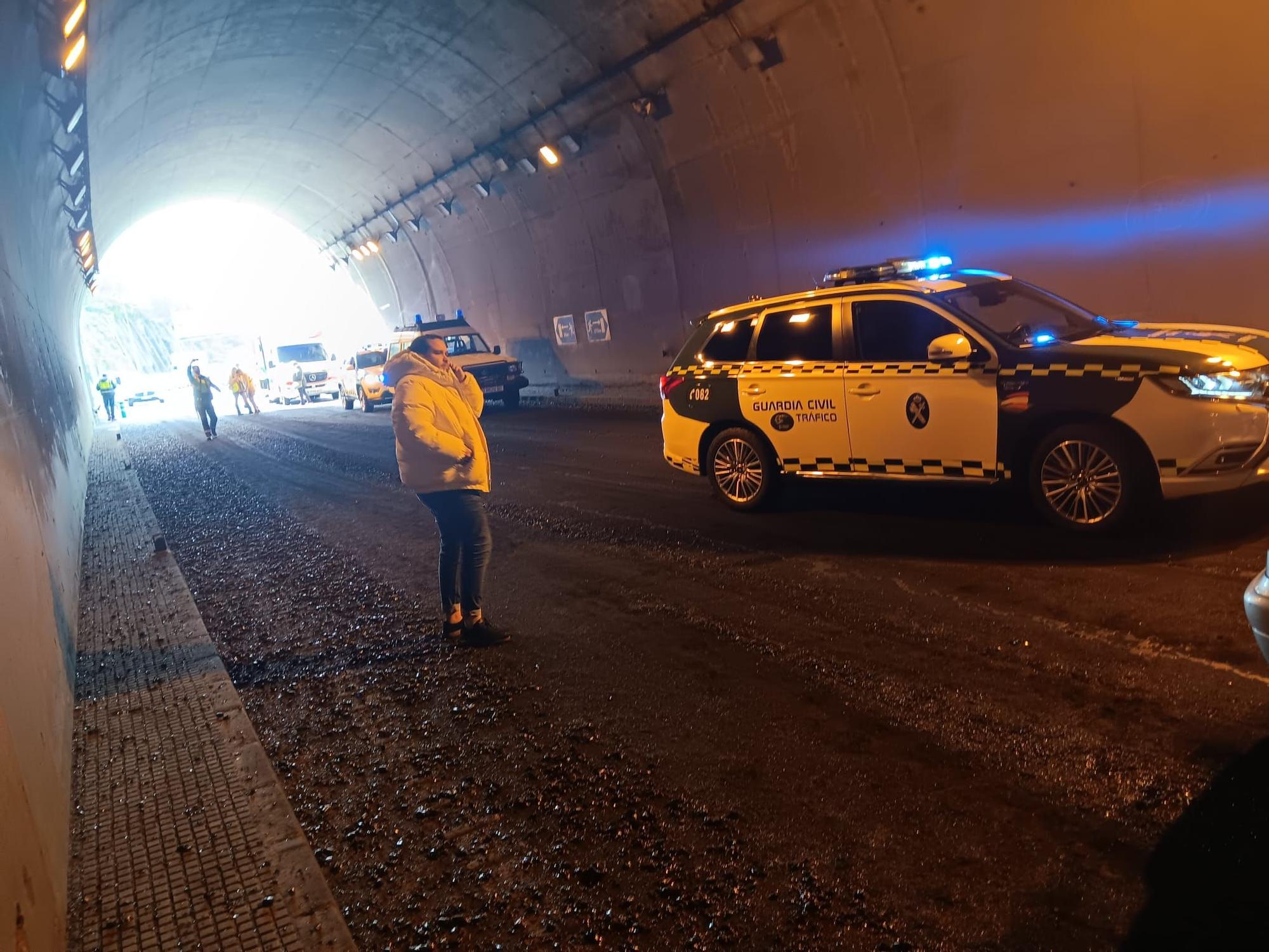 Accidente múltiple en la ronda de Oviedo
