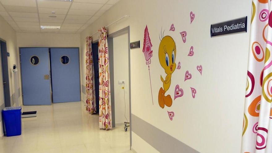 La unidad de Pediatría del Hospital de Vinaròs.