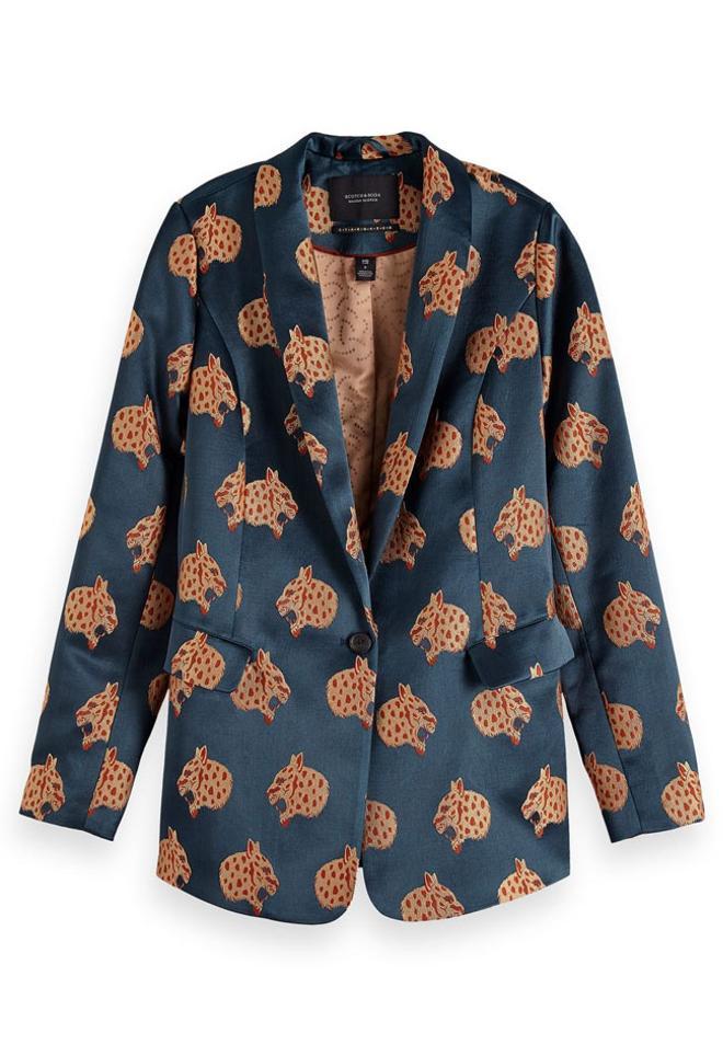 Americana con estampado de tigre de Scotch&Soda