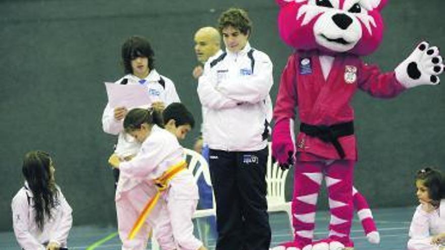 Un momento del X Torneo de Reyes de judo, celebrado ayer en La Magdalena.