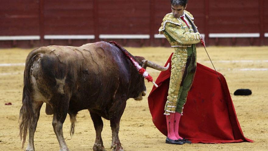 José Tomás, en un momento de una de sus actuaciones de ayer en Jerez.