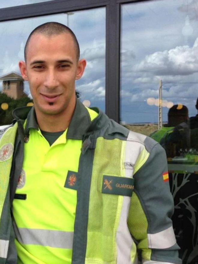 Óscar David Meiriño, guardia civil muerto en accidente.