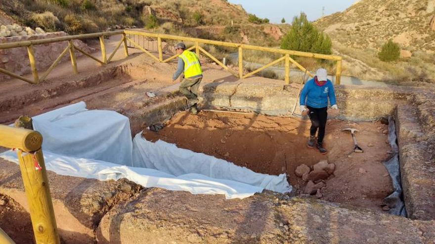 Recuperan la Balsa de la Reina Mora del paraje de Los Pilones de Lorca