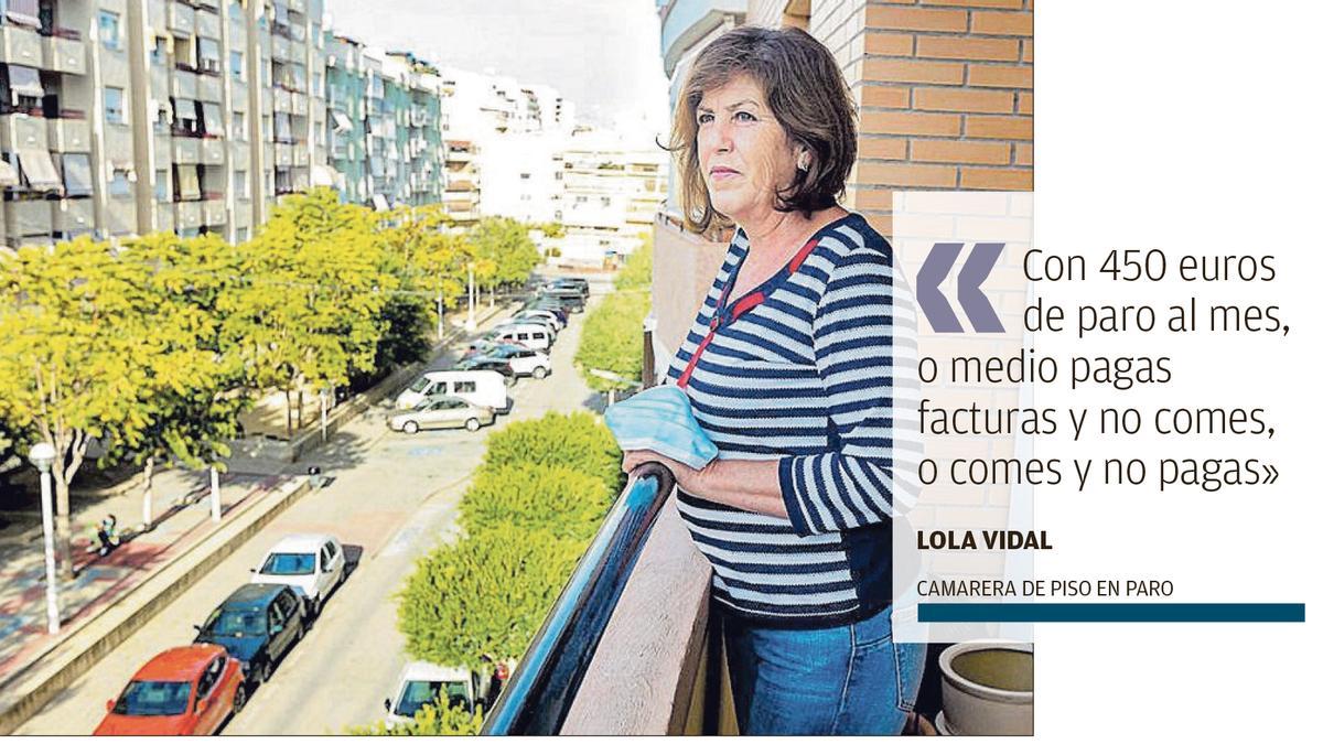 Lola Vidal trabajaba  como camarera de  piso en Benidorm.