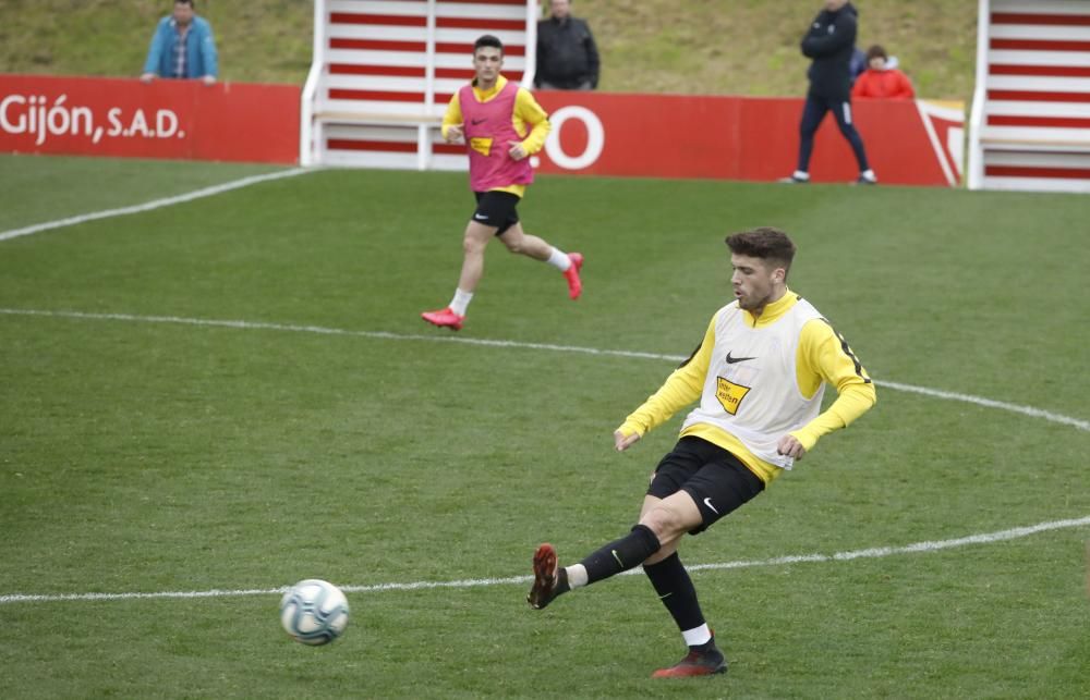 Entrenamiento del Sporting