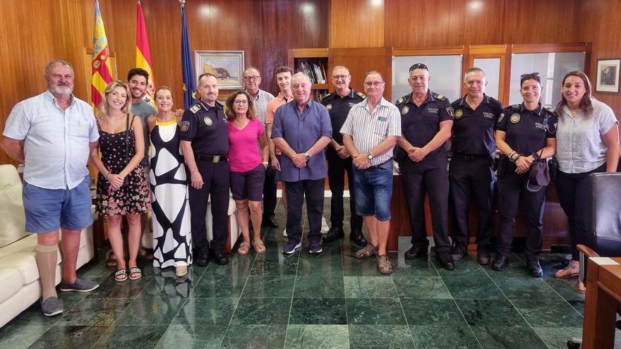 Jubilación del oficial de la Policía Local de Xàbia Fernando Escolano