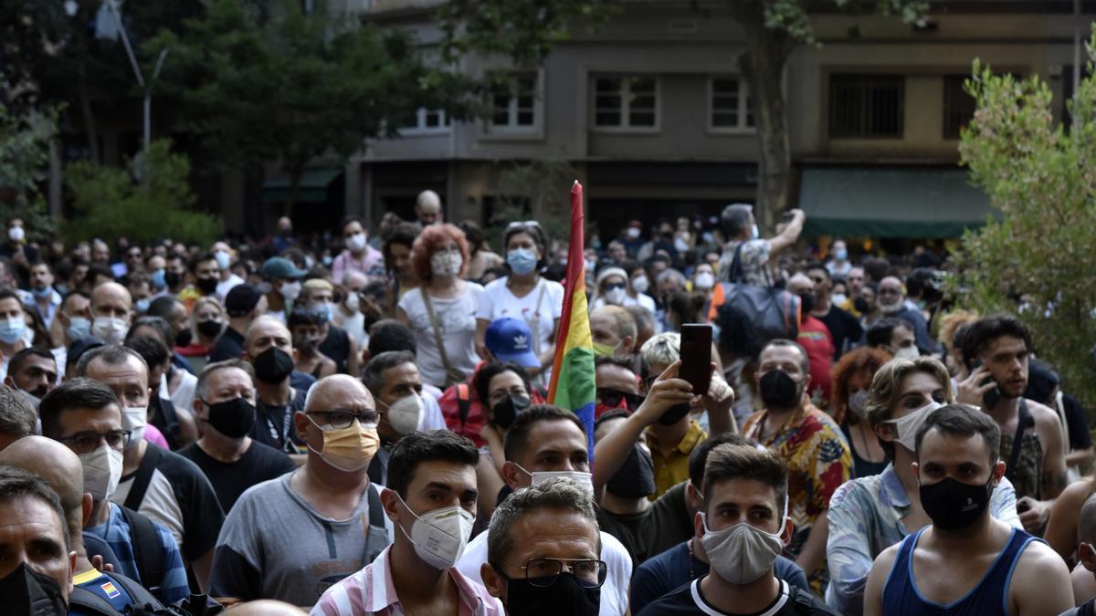 Manifestación en Barcelona por la agresión mortal a Samuel Luiz.