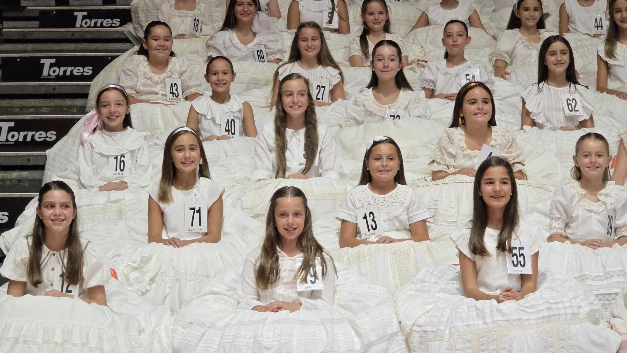 Asi ha sido el ensayo de la elección de candidatas a Falleras Mayores de València 2026