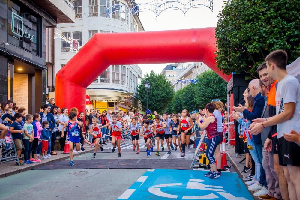 La carrera solidaria nocturna de la fiesta de As Dores 2019.