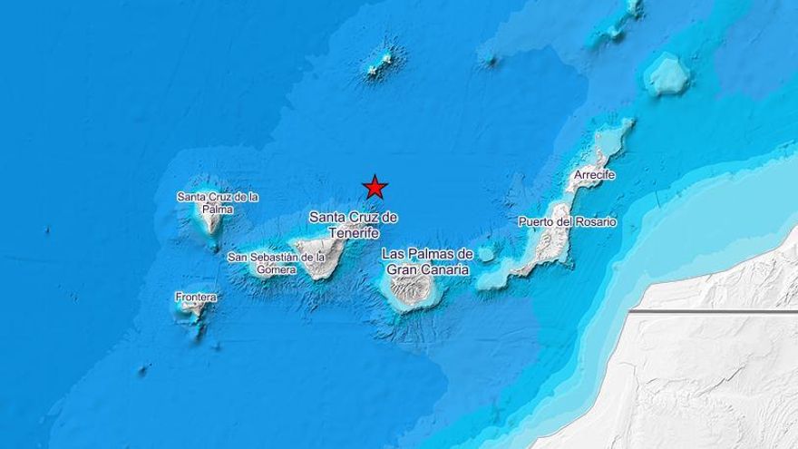 El IGN detecta un nuevo terremoto cerca de Tenerife