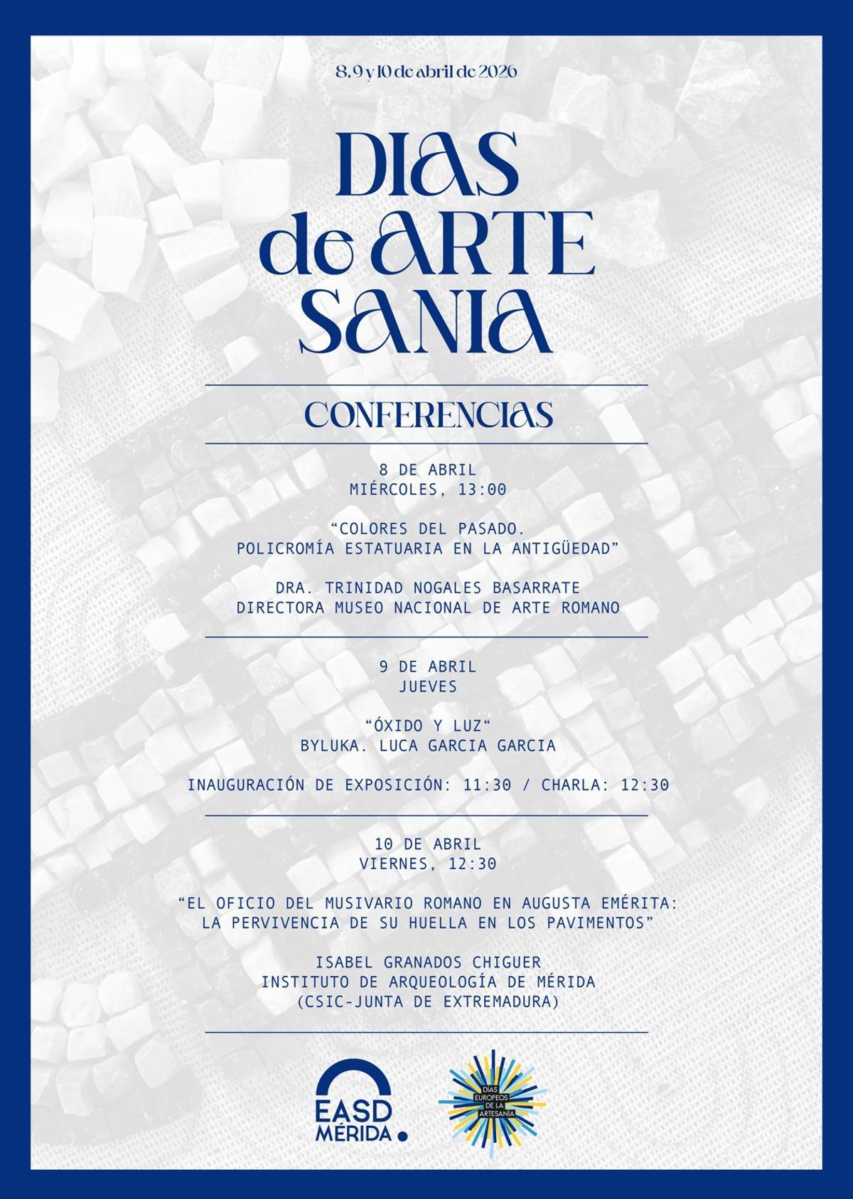 Cartel del ciclo de conferencias.