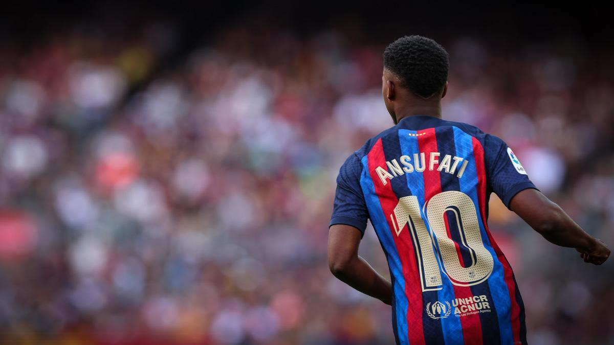 Ansu Fati llega a los 100 partidos con el Barça: "Es un orgullo"