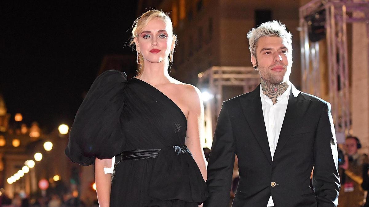 Chiara Ferragni y el rapero Fedez.