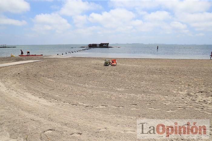 Ambiente en las playas de la Región durante el primer fin de semana de la 'nueva normalidad'