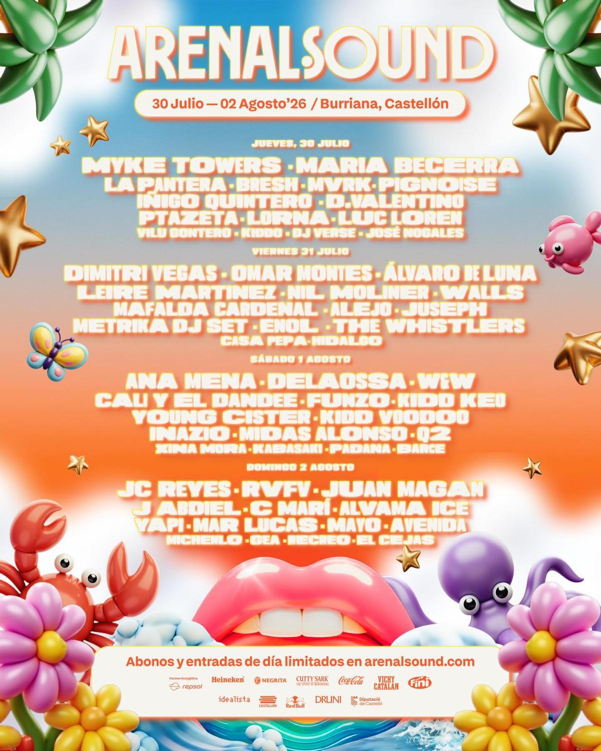 Cartel Arenal Sound 2026