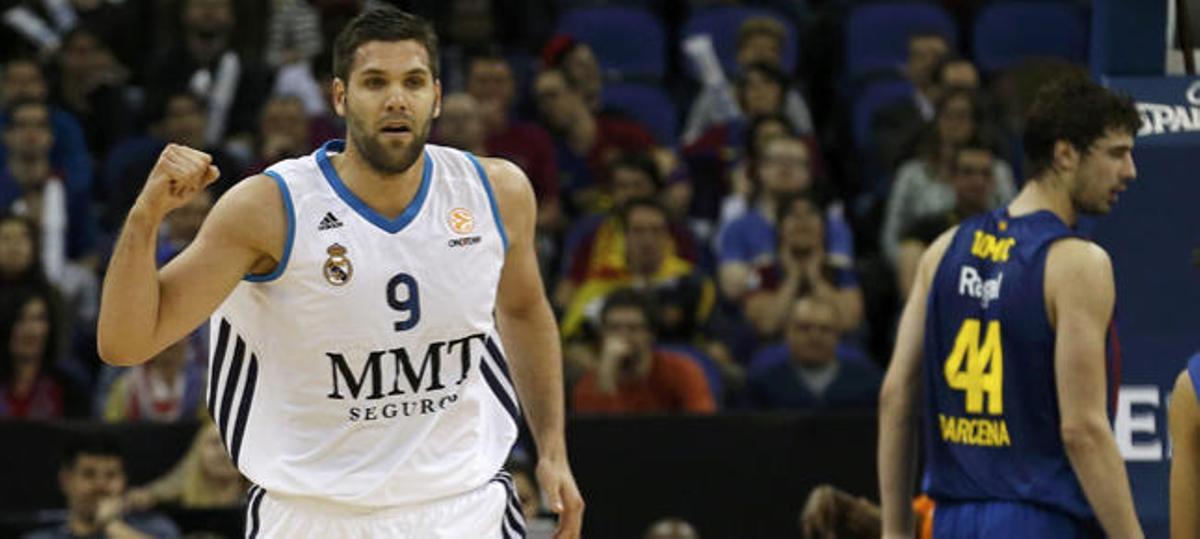 Felipe Reyes durante su partido contra el Barcelona