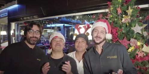 Los protagonistas del vídeo de felicitación navide