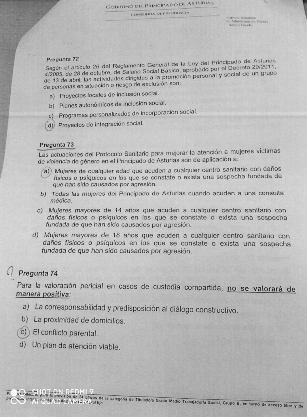 Examen Trabajo Social