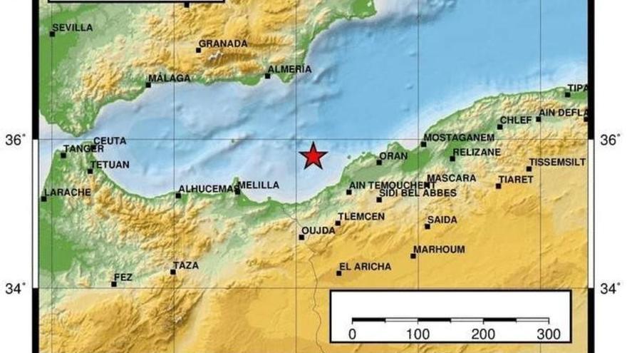 Melilla y Andalucía tiemblan por un terremoto de magnitud 4,8 en el Mediterráneo argelino