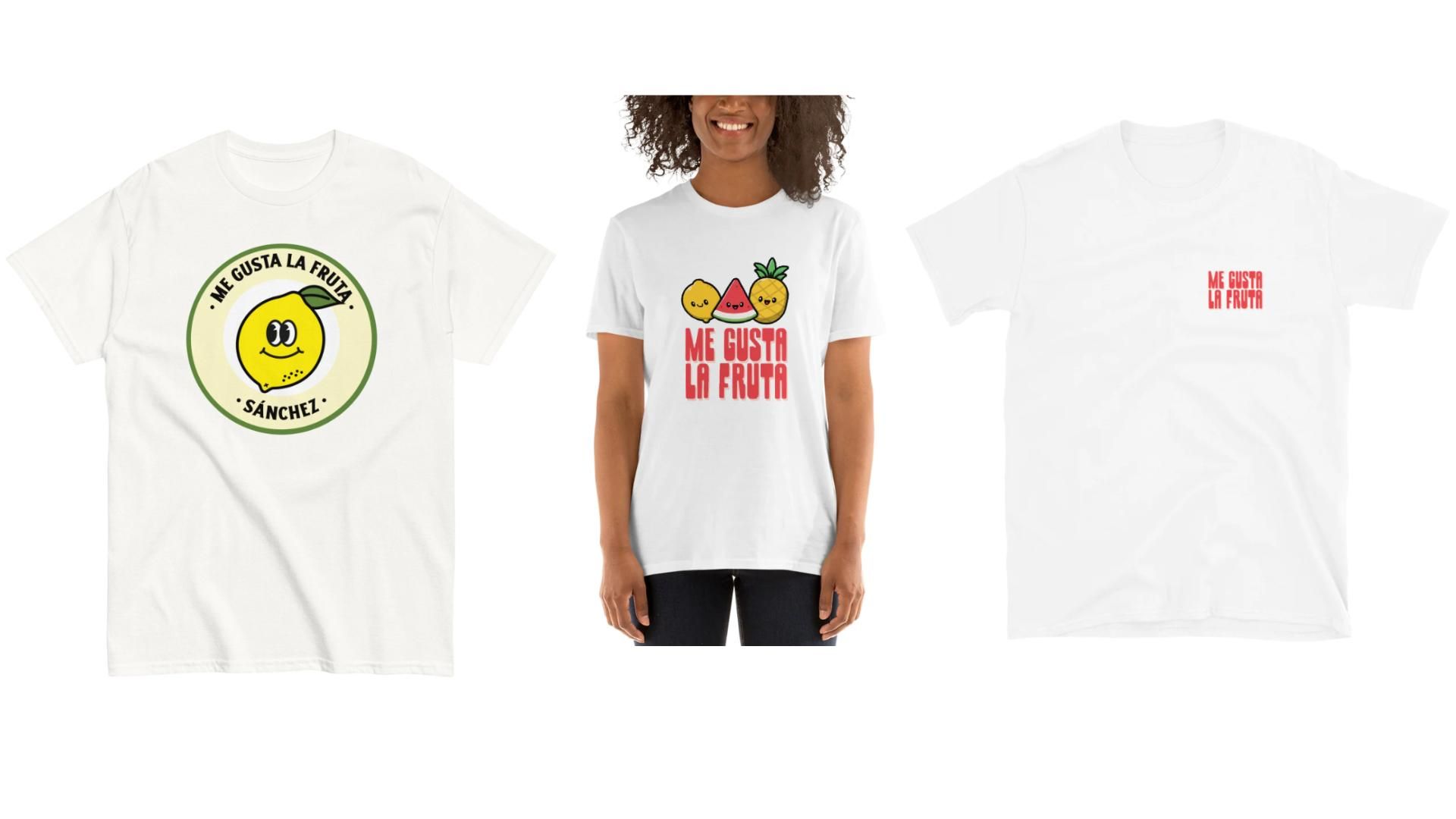 Camiseta de &quot;Me gusta la fruta&quot; de Ayushop