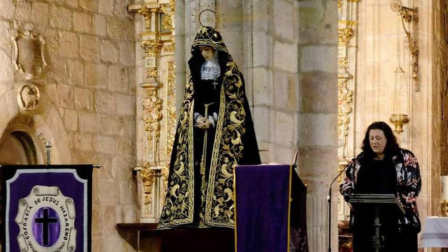 Exaltación literaria a la Virgen de la Soledad, el año pasado.